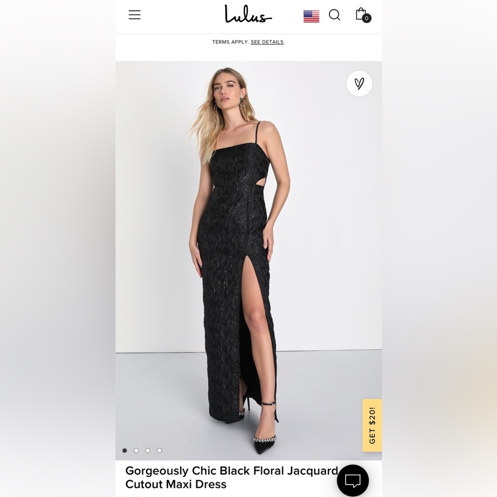 NWT Lulus black cutout dress